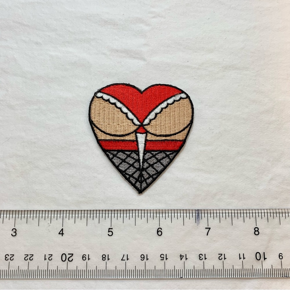 Heart Shaped Booty Sew On Patch